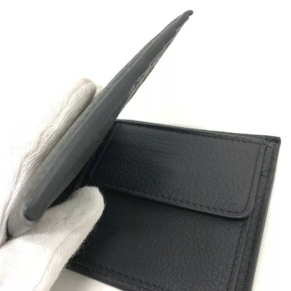 BURBERRY 8043377 logo Wallet Saif Folded wallet Leather Black - Picture 5 of 15